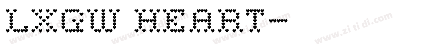 LXGW Heart字体转换